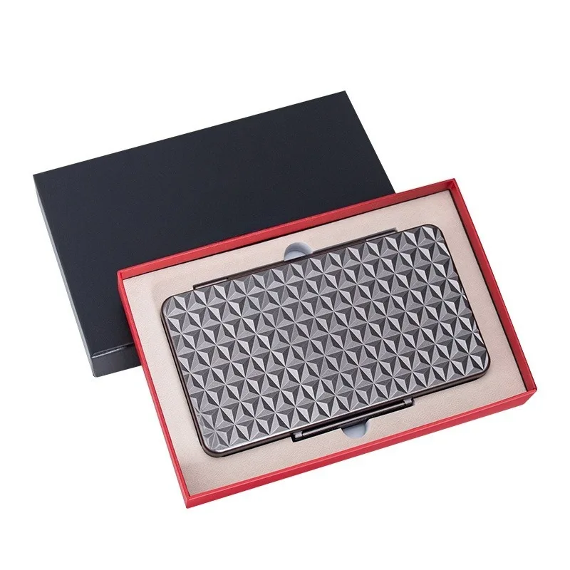 Ultra Slim Portable Cigar Humidor Case for 5 Cigars Lightweight Aviation Aluminum 3CM Thin Sealed Waterproo