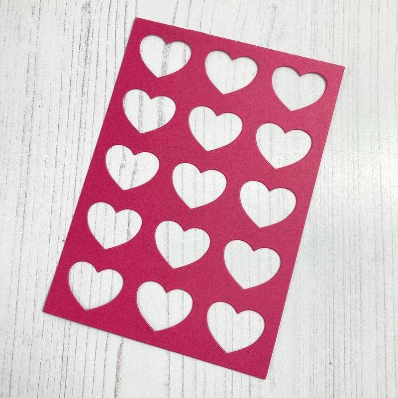 Lucky Goddess Metal Cutting Dies Vertical Heart Panel diy Scrapbooking Photo Album Decorative Embossing Paper Card Crafts Die