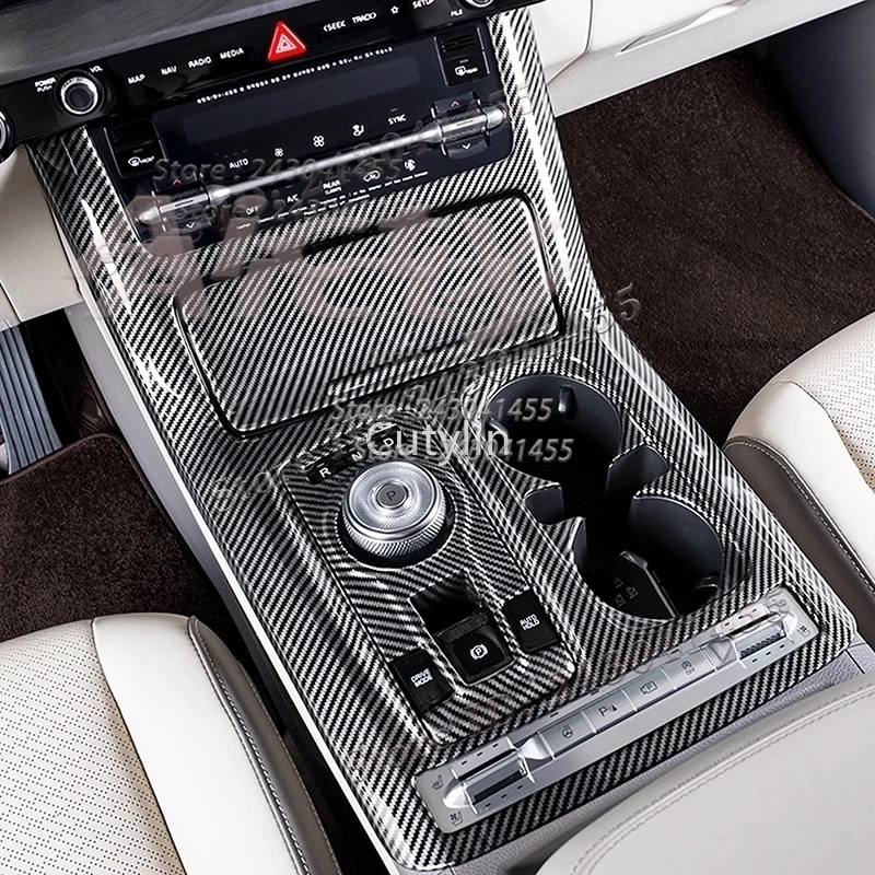 interior car Decoration Window Button Switch Frame For Kia Carnival KA4 2020 2021 2022 gear Shift Panel Armrest Box Frame Trim