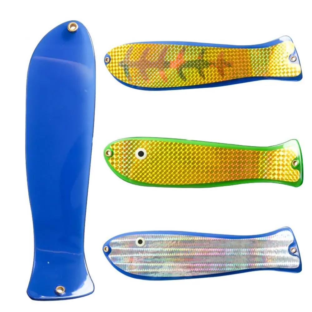 

Reflective Fishing Trolling Flasher Glow Durable Salmon Fishing Flashers Rust-Resistant Enhanced Visibility Diving Flash Board