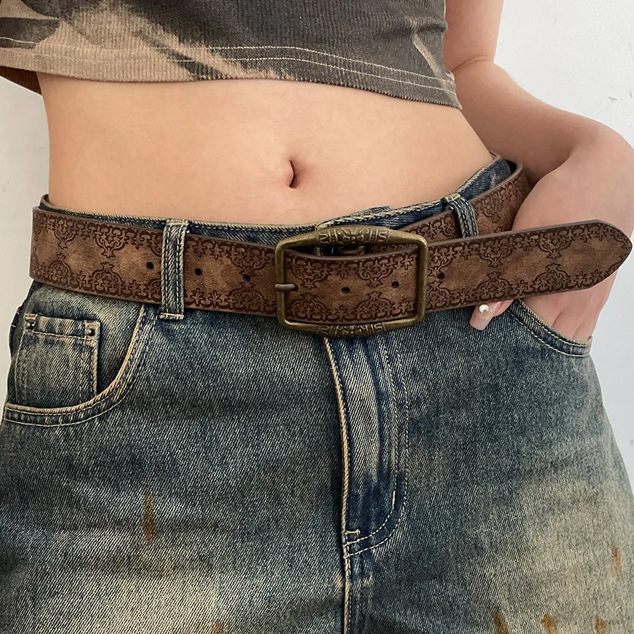 cinto-feminino-americano-retro-y2k-2026-novo-estilo-Etnico-cinto-de-couro-marrom-versatil-com-toque-jeans-de-alta-qualidade