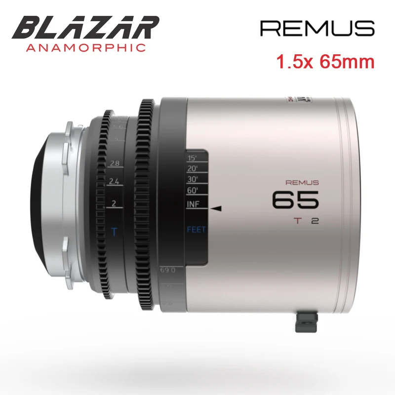 

GREAT JOY BLAZAR REMUS 1.5x 65mm Anamorphic Lens Supports 3:2 full frame For PL/EF Gold Flare/Blue Flare