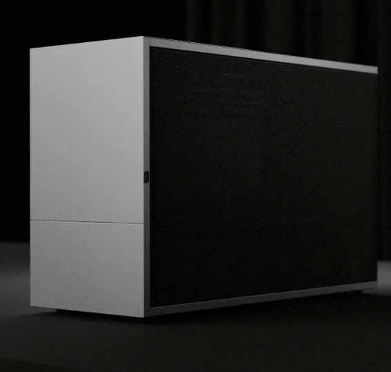 Customized 9L Aluminum Alloy CNC Chassis, T1 ITX A4 Back-to-Back PC Case, Air & Water Cooling Support