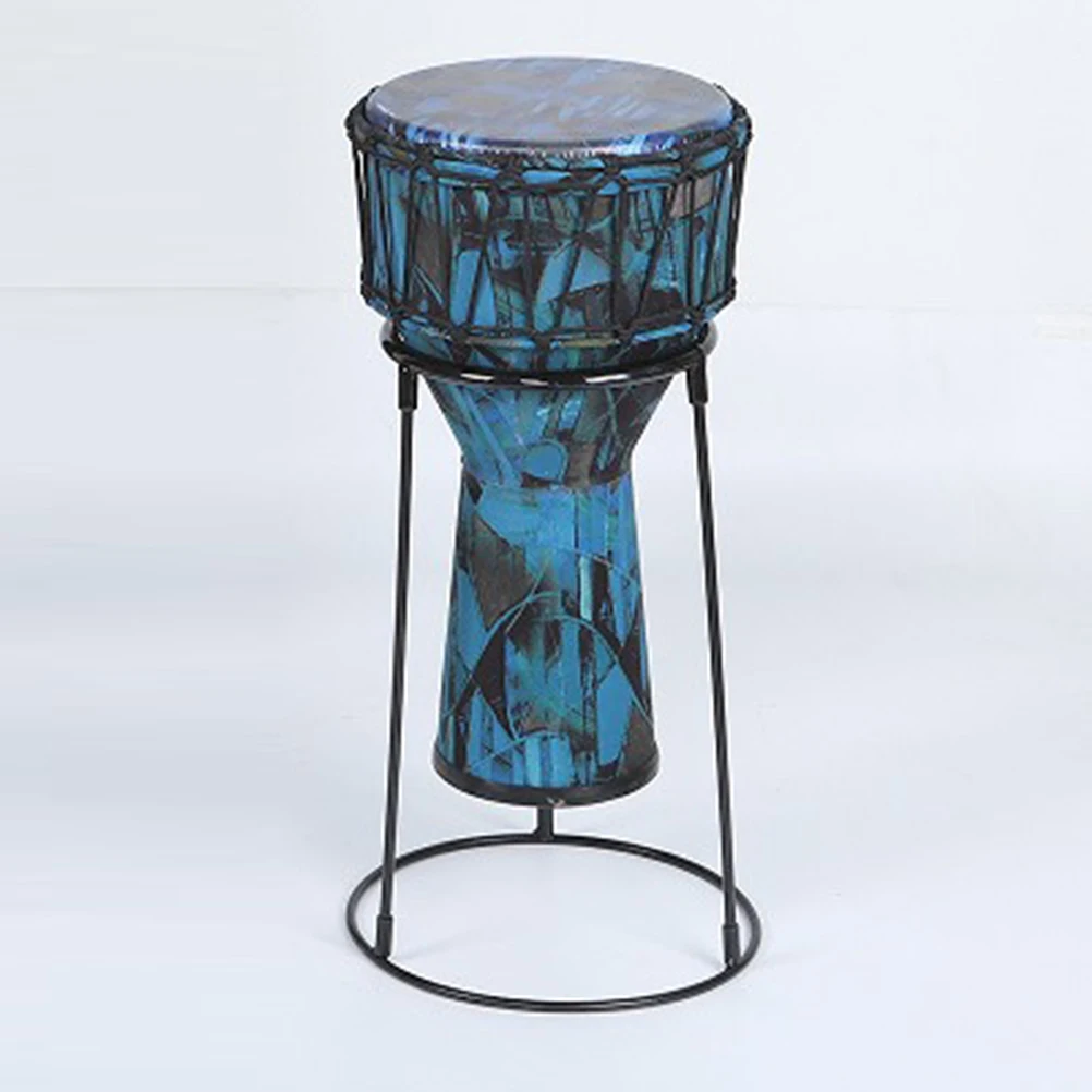 

African Drum Stand Solid Carbon Steel Material High Durability Stable Support Practical for Musicians Performance Display