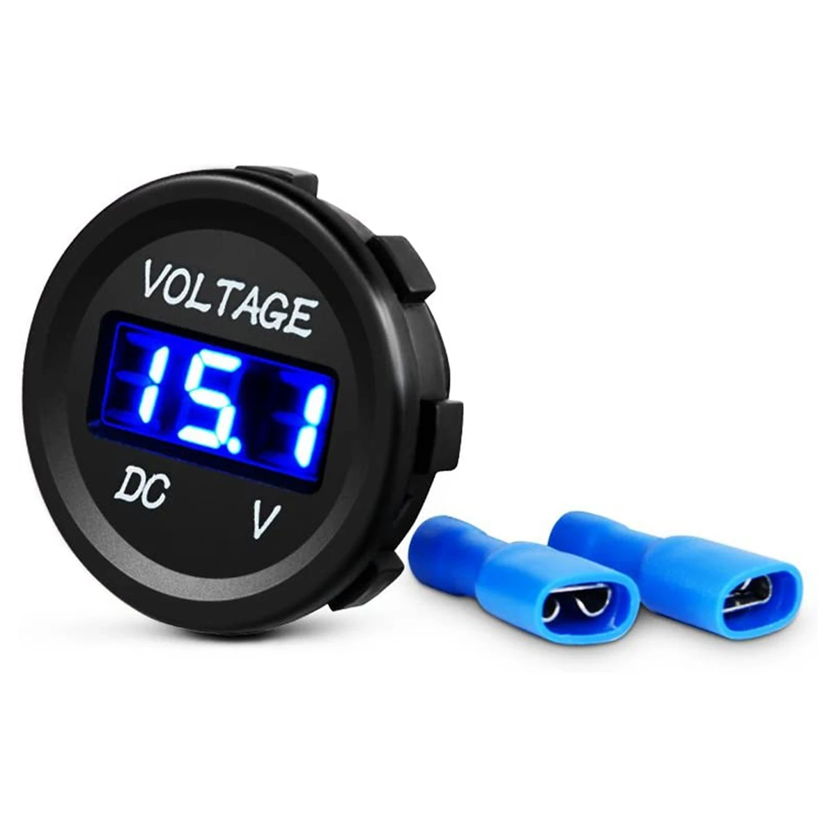 DC 12V LED Panel Digital Voltage Meter Display Voltmeter for Boat Marine Vehicle Motorcycle Truck ATV UTV Blue