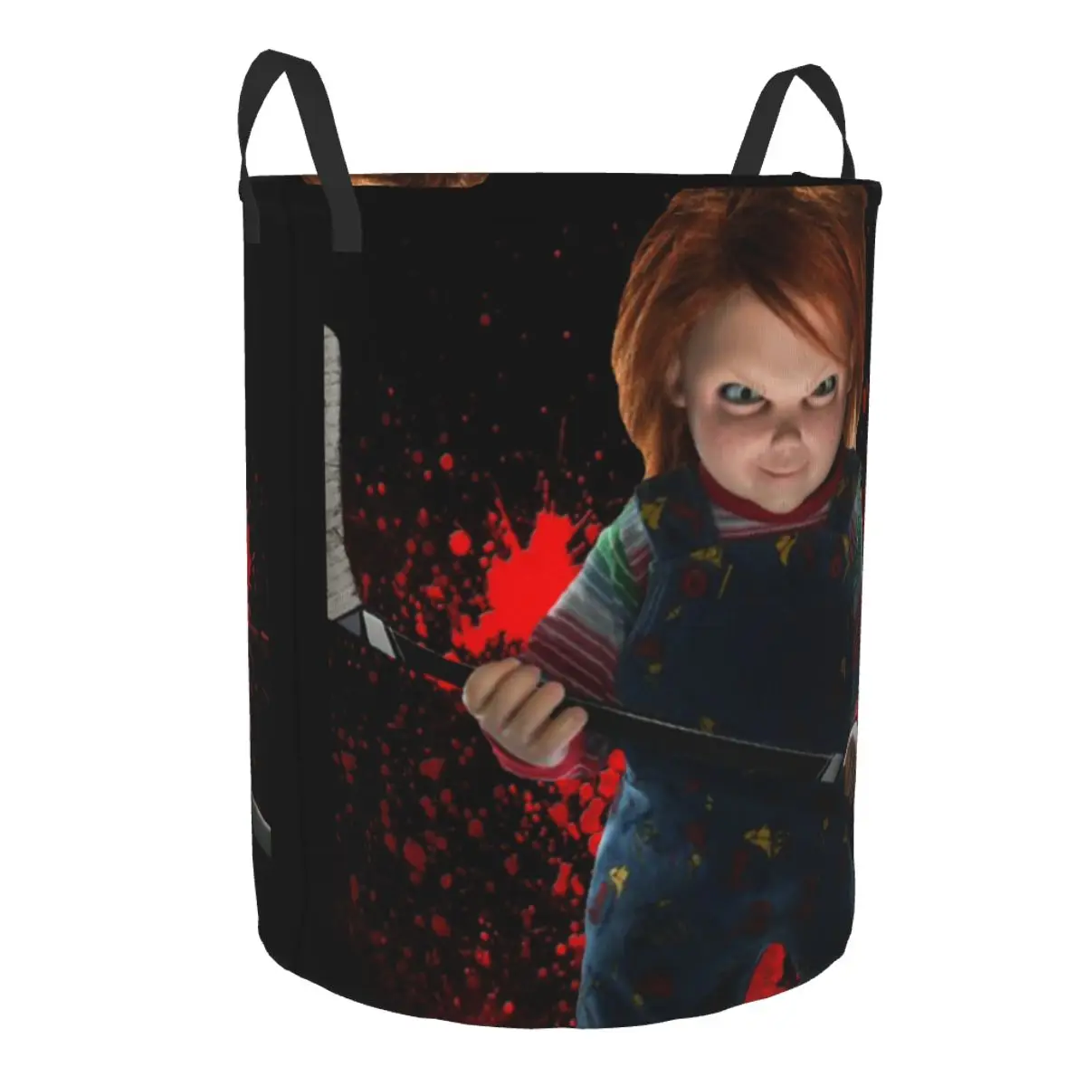 Chucky Friend Til The End Laundry Basket Foldable Large Clothes Storage Bin Horror Halloween Baby Hamper