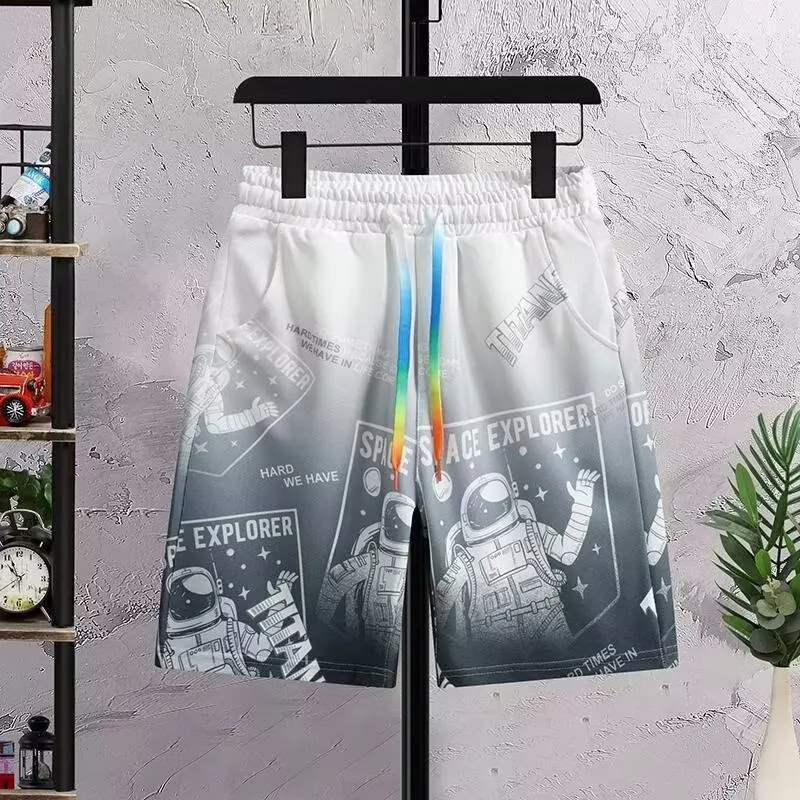 2026 Summer New China-Chic Quick Drying Casual Shorts Men's Chinese Loose Thin Sports Beach Capris