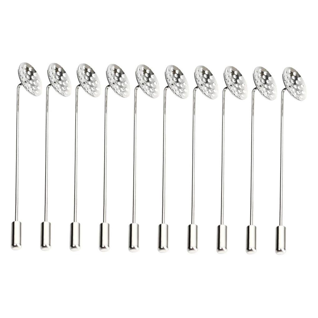 

10 Pcs Pins Copper Brooches Safety Breast Pins Diy Accessories Craft Women Clothing Earring Jewelry Sewing Supplies Lapel Hat