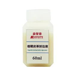 야채 무두질 가죽 가장자리 씰링 액체, 수성 처리, 연마 가죽 오일, 60ml, 수제 수리 도구, 1 개