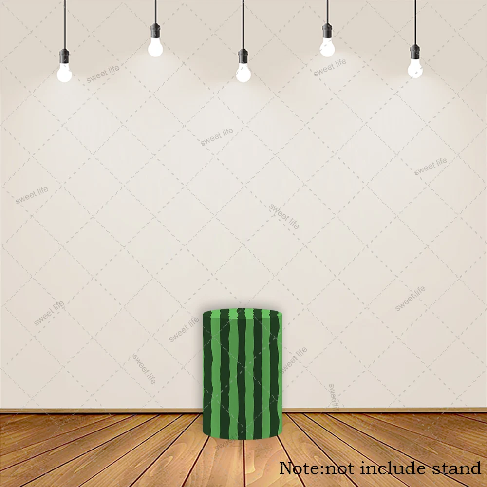 Obst Thema Geburtstag Party Sockel Abdeckung Zylinder Stoff Wassermelone Baby Dusche Geburtstag Party Tischdecke Dekor