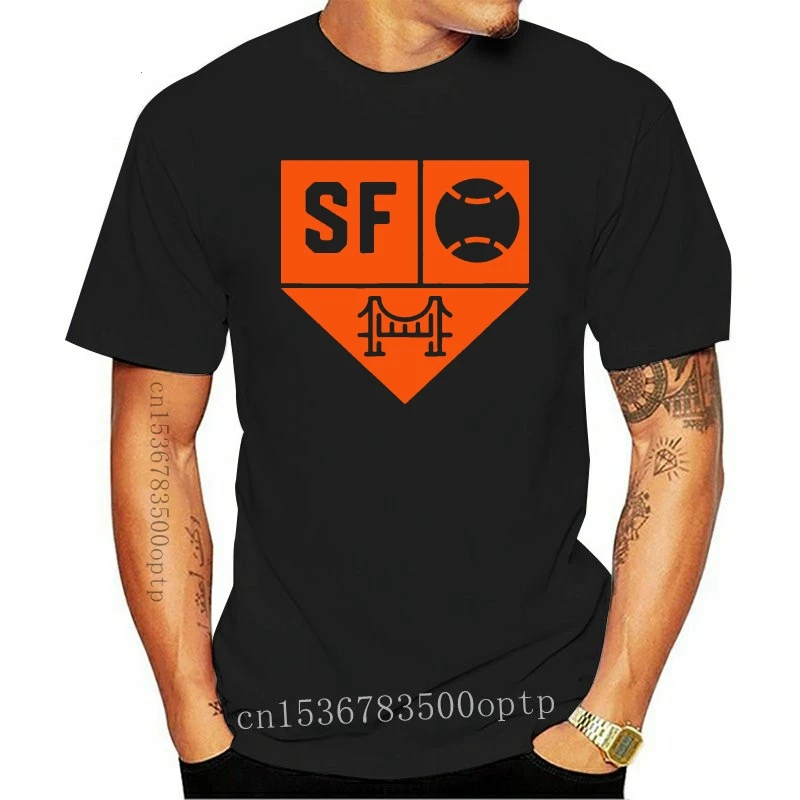 New San Francisco Baseball California State Black T-Shirt For Baseball Lovers S-3Xl Fashion Classic Tee Shirt