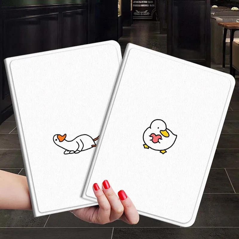 

Cute Duck Cartoon Art For Xiaoxin Lenovo Tab P12 Extreme Legion Y900 Idea Pro GT 12.1 2025 Foldable Tablet Case Gift