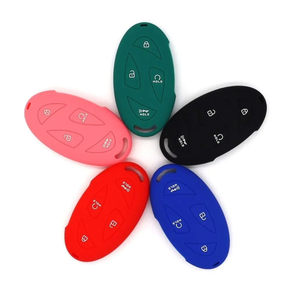 Silicone Car Key Case 5/7 Buttons Replacement Car Key Cover for Hyundai IONIQ 6 Grandeur GN7 Kona Ev 2024 lonic 6