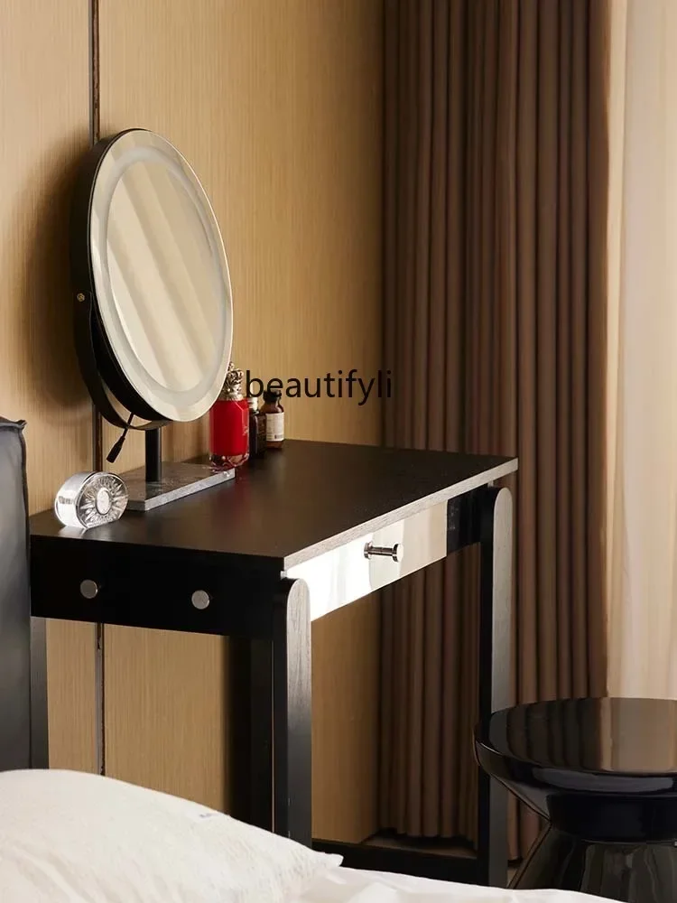 

A90 Комод Спальня Черный Современный прикроватный комод с ящиками Комод из массива дерева