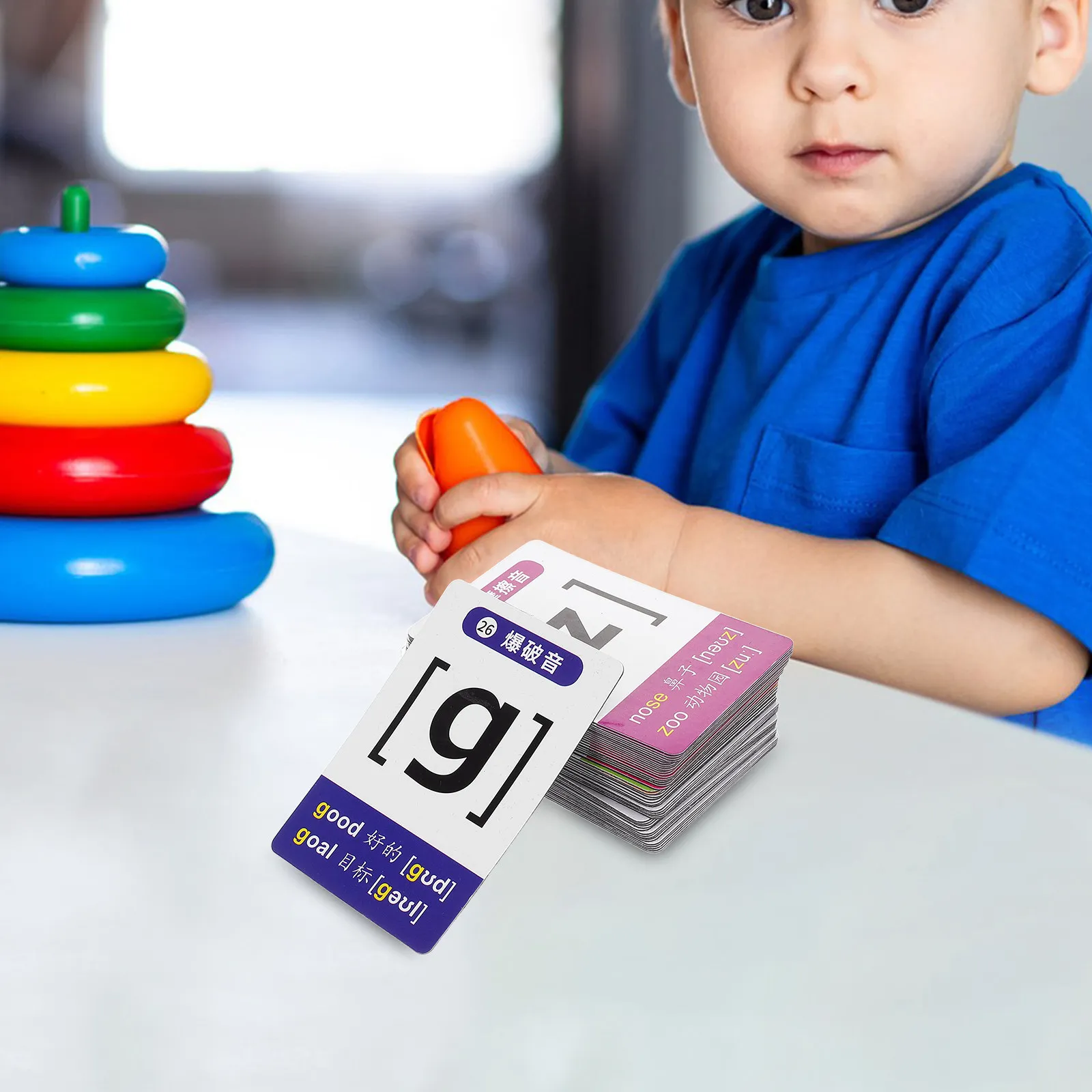 

48Pcs Magnetic Phonics Cards Vibrant Alphabet Recognition Cards for Children Language Learning Flashcards Kindergarten
