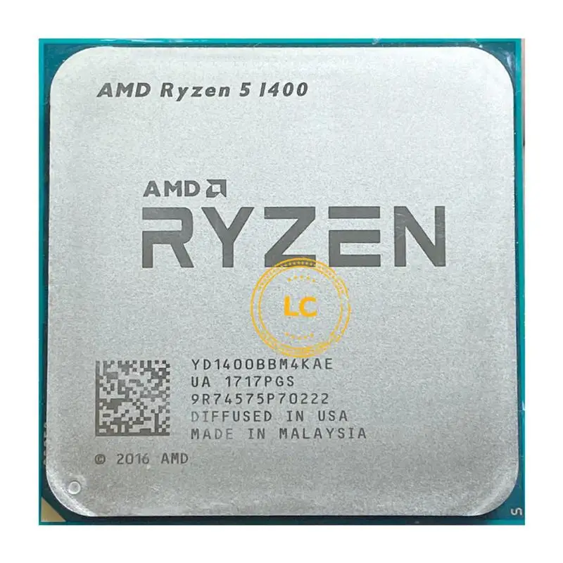 Go! AMD Ryzen 5 1400 R5 1400 3.2 GHz Quad-Core CPU Processor YD1400BBM4KAE Socket AM4