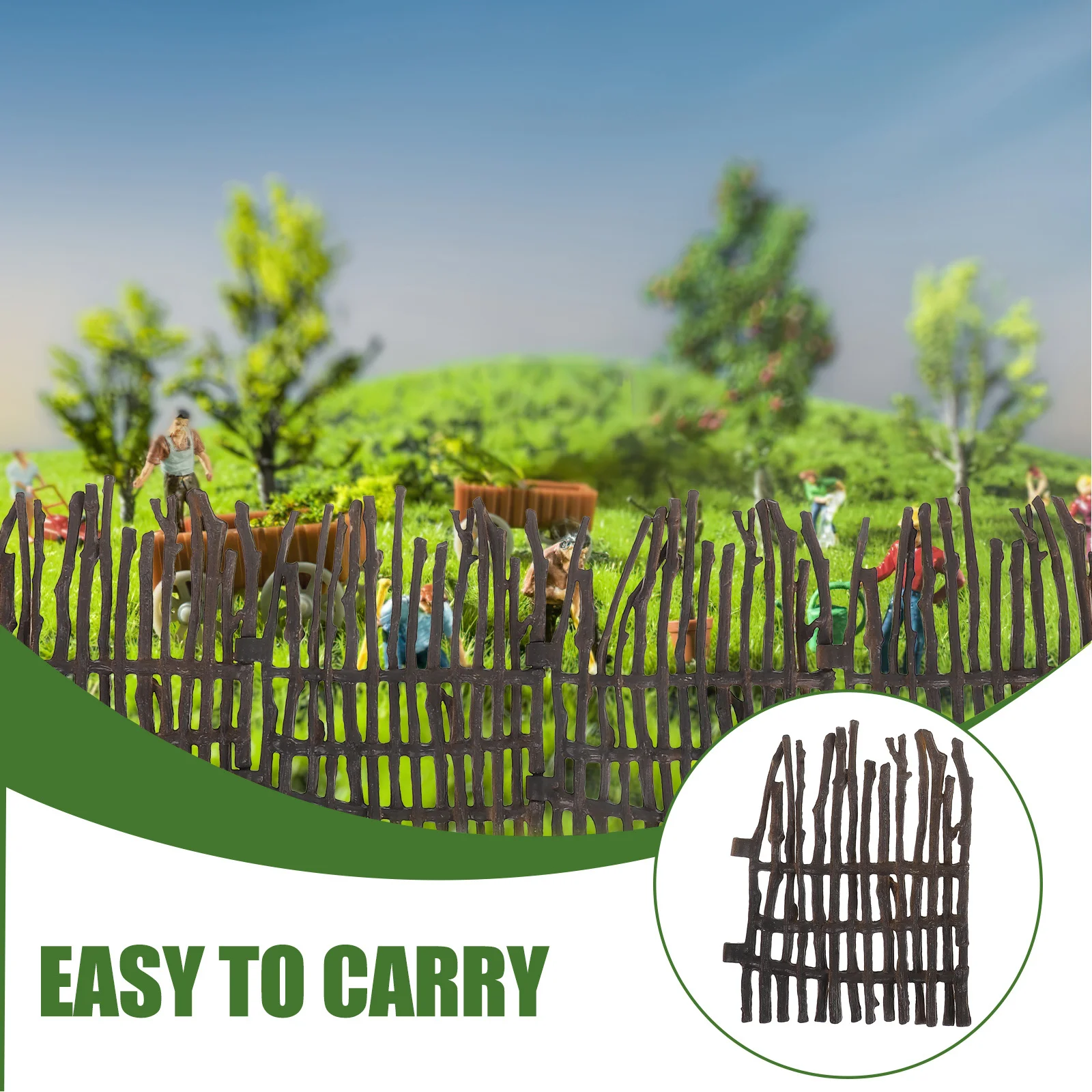 4 قطعة للحرف اليدوية الجنية حديقة Diy بها بنفسك مصغرة المشهد الديكور دمية بوابة صغيرة المشهد الصغير الحلي عدة مصغرة الخشب #3