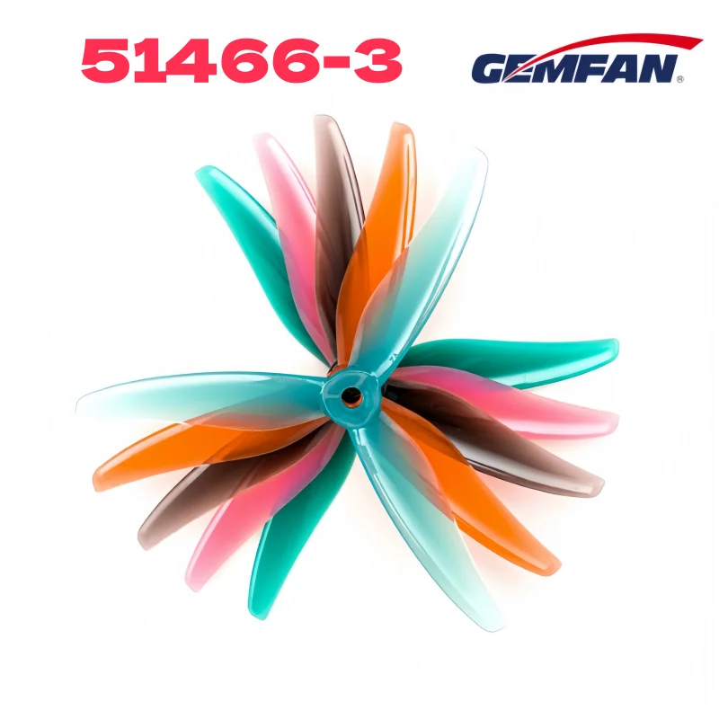 GEMFAN Qianfeng Propeller 51466V2MCK Three-Blade Propeller 5-Inch FPV Racing Drone Racing Flying FPV Propeller