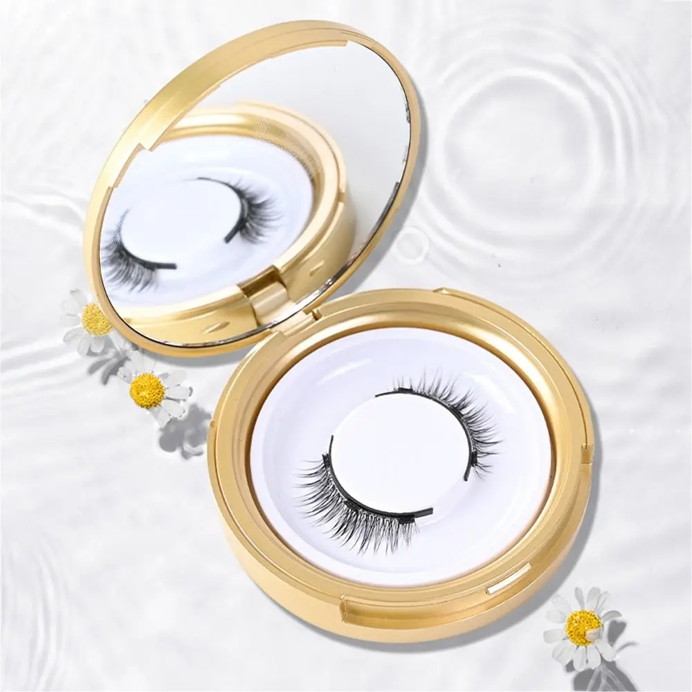 Natural Magnetic False Eyelashes Reusable Simulation Three Magnetic False Eyelashes Set Fluffy Wispy Glue-free