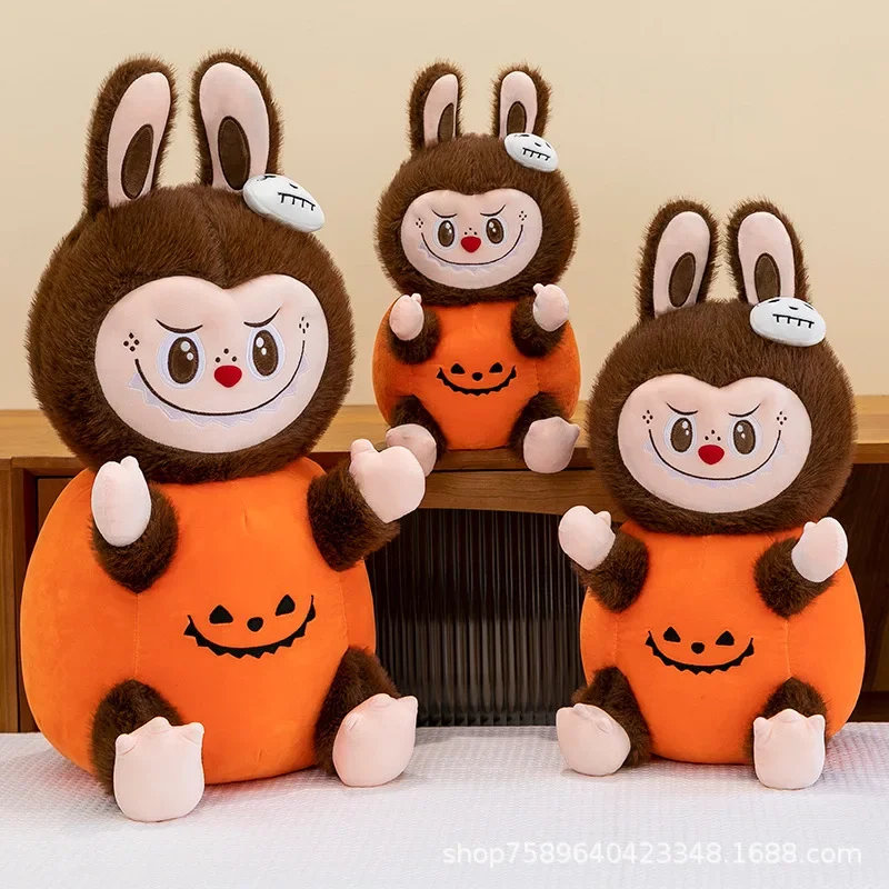 Jouet en peluche Labubu pour enfants, Aliments, monstre, carnaval, dessin animé mignon, beurre, décoration de bureau, Halloween, cimetière Kawaii, cadeau pour enfants, 60cm