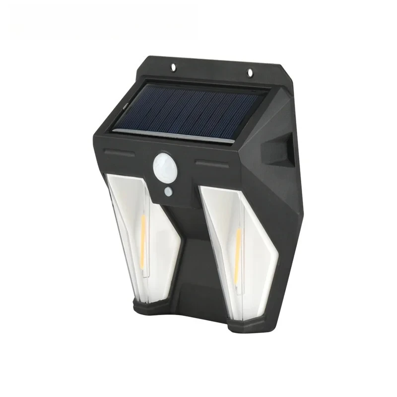 Outdoor LED Solar 2 Bulbs Tungsten Light with Human Sensor Outdoor Waterproof Garden Patio Wall Lamps Villa Decorative Light