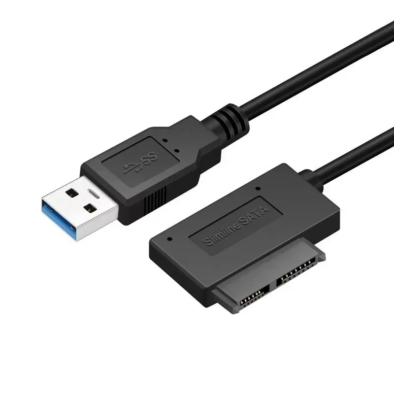 Converter Cable Quick Data Transfe for Laptop Optical Drive CD/DVD ROM Slimline Drive Sata To USB 3.0 7+6PIN 13Pin Adapter