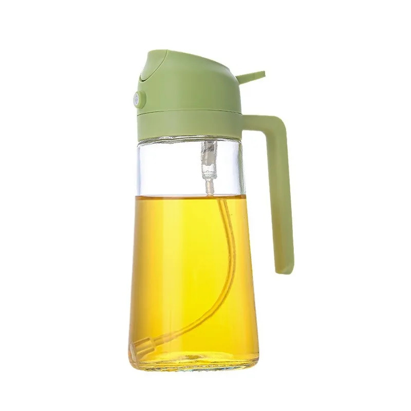 600ml spray bottle for both spraying and pouring, kitchen spray bottle,household press type spray and pouring integrated oil pot