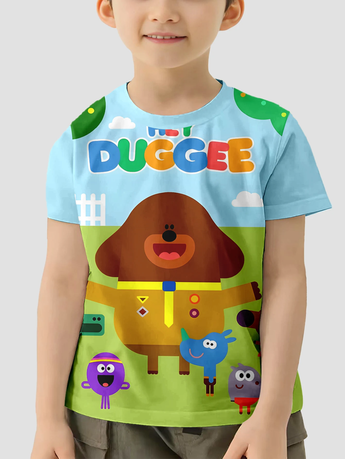 Cute Hey-D-DuggeeS 3D Print Baby Clothing 5 to 14 Years Male Outdoor Clothes for Children Boy Girl Child T-Shirt Top Shirts