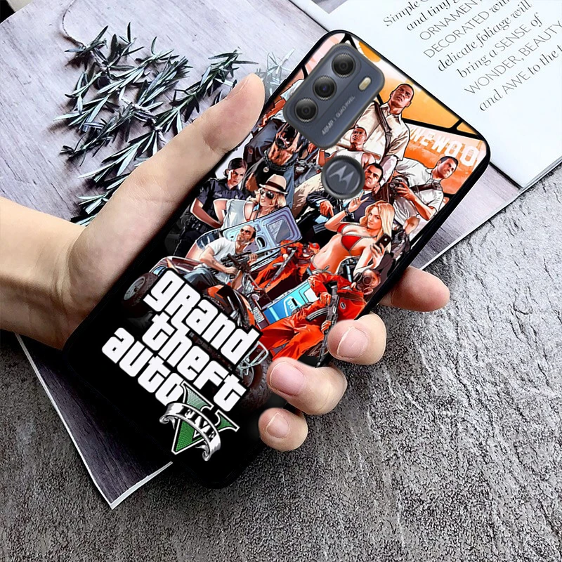 Rockstar gta 5 Grand Theft Auto Case For Motorola Edge 50 40 Pro 50 40 30 Ultra Neo Fusion Moto G Play G Stylus G Power G 5G