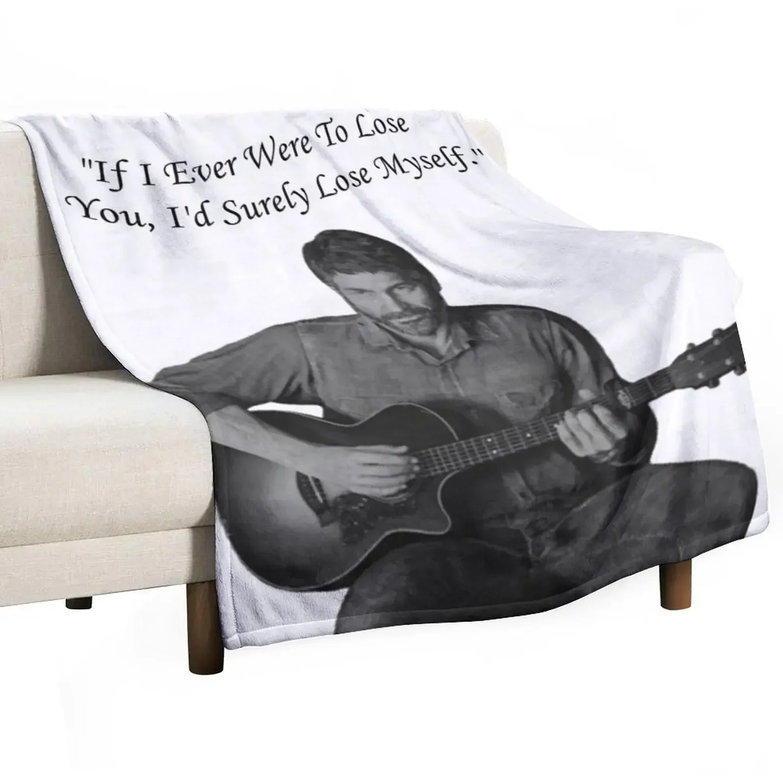 Joel (TLOU) If I Ever Were To Lose You Art Throw Blanket Sofas Summer Blankets For Sofas Blankets