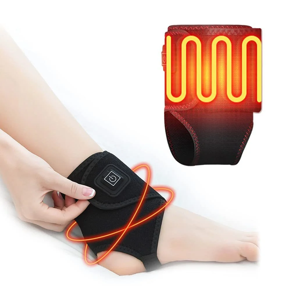 

Safe USB Powered Heated Ankle Support with 3 Temperature Controls and Fast Carbon Fiber Heating for Daily Joint Protection