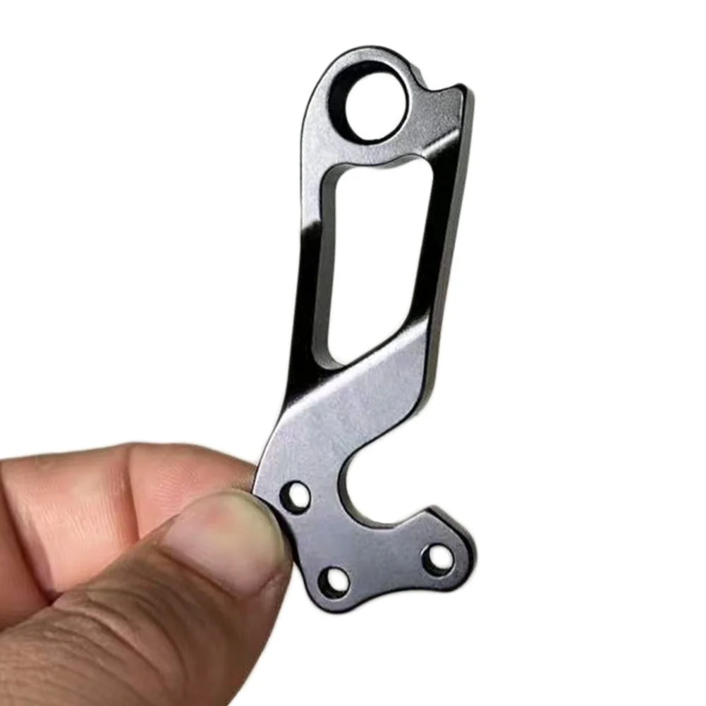 

Крючок переключателя из сплава с ЧПУ, вешалка для заднего переключателя велосипеда, аксессуар для велосипеда, черный алюминиевый сплав с ЧПУ, простая установка