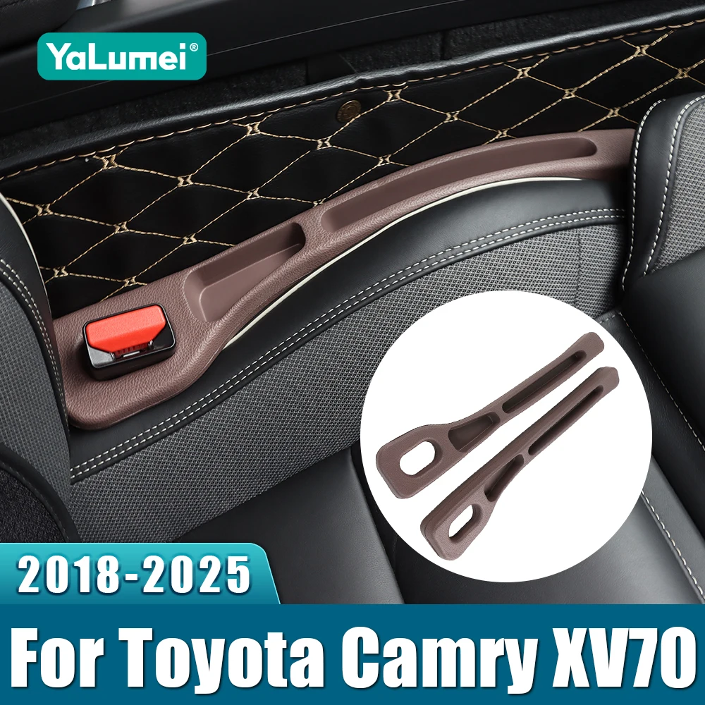 2PCS Universal Car Seat Gap Anti-leak Stopper Strip For Toyota Camry 70 XV70 2018 2019 2020 2021 2022 2023 2024 2025 2026 Hybrid