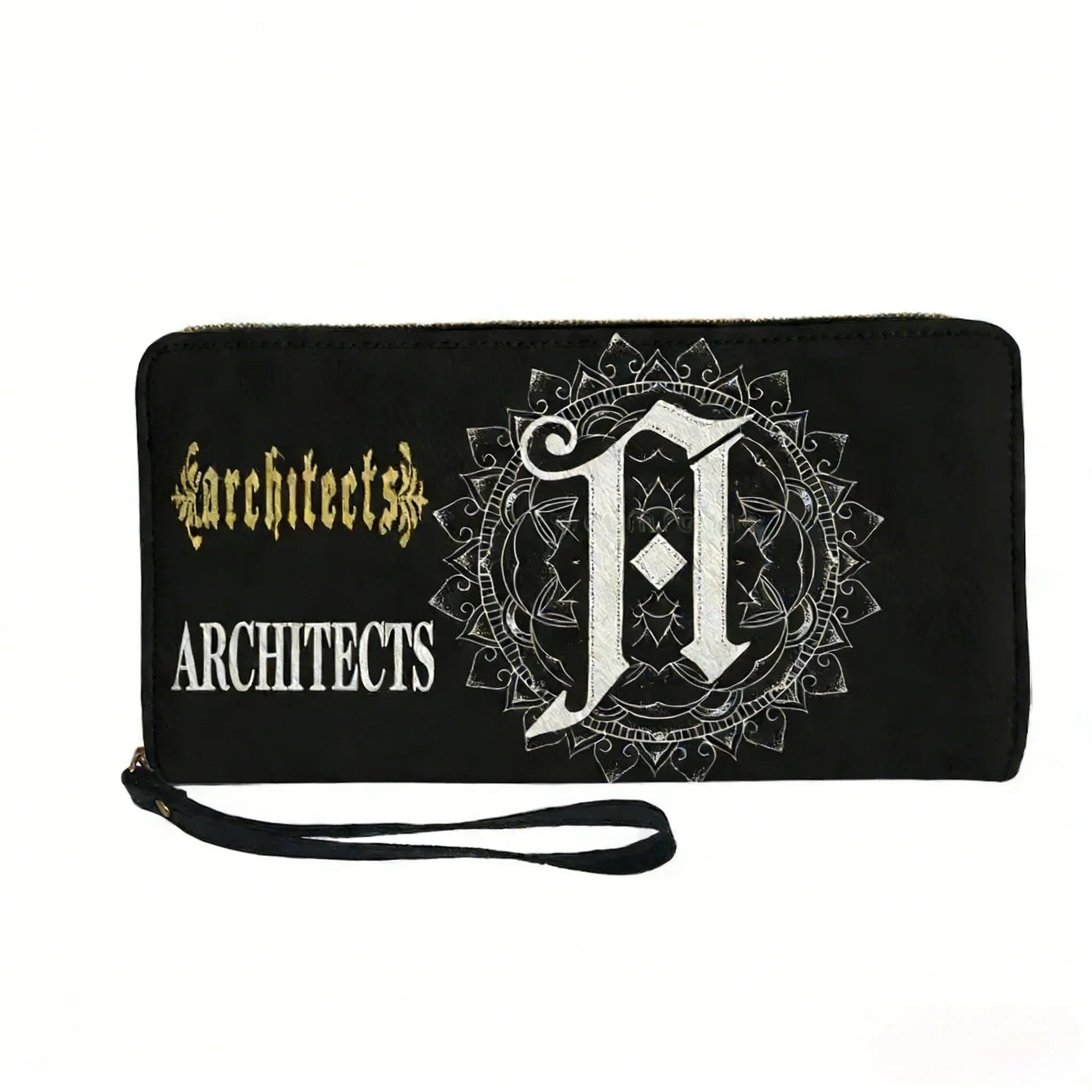 

Кошелек-портмоне с принтом британской группы Architects, мужской, женский, подростковый, на молнии, длинный, с двойным принтом, портативный, подарочная сумка