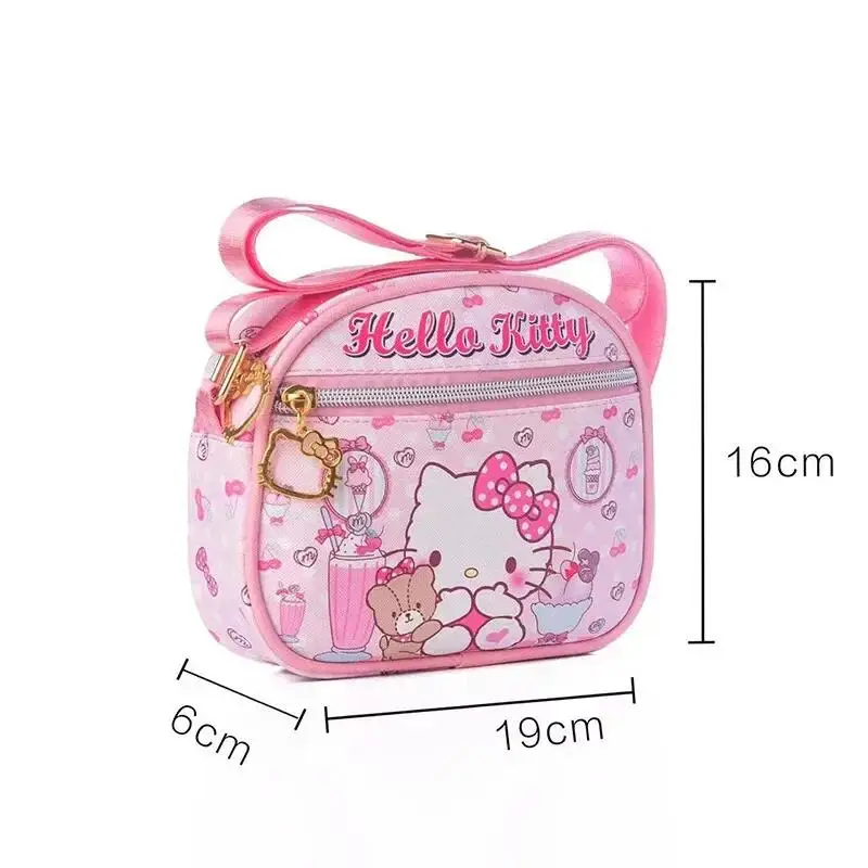 2025 Hello Kitty Kuromi Cinnamoroll Torba na ramię Kawaii Cartoon Printed Wodoodporna torba na talię Mini etui na telefon Prezent urodzinowy