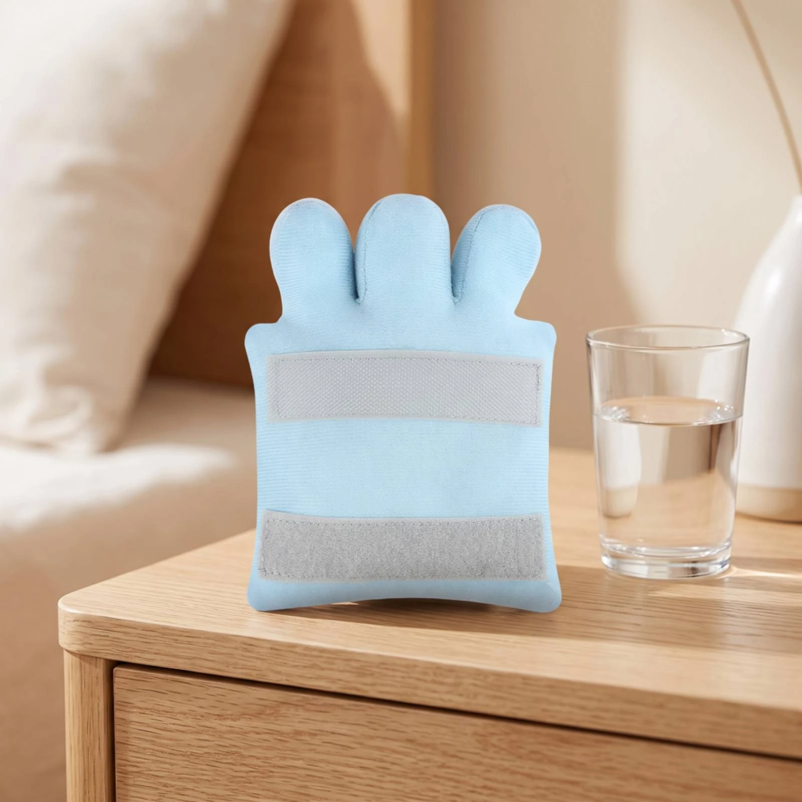 Finger Separator Cushion Compressible Hand Grip Cushion Palm Grip Protector with Finger Separators Padded for Patients
