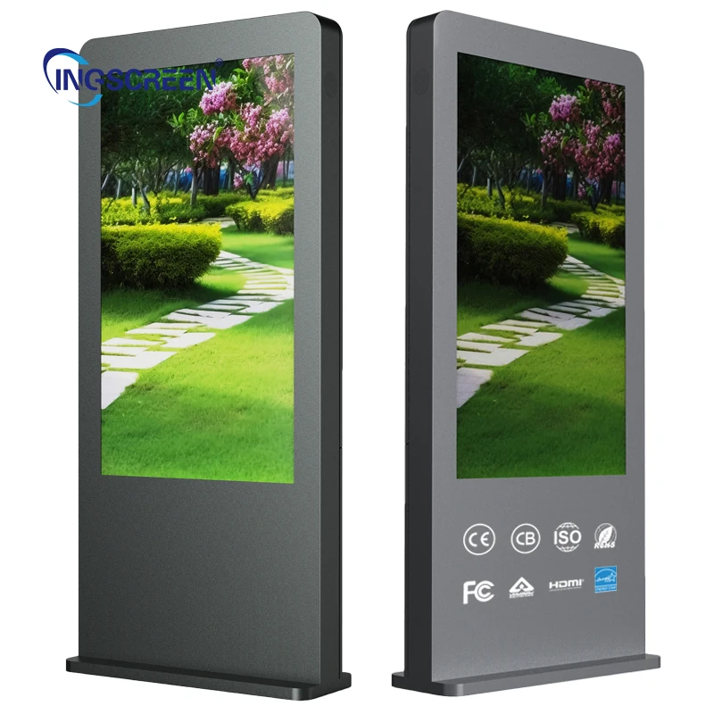 Floor Standing Advertising 32-85 Inch LCD Digital Signage Displays with SDK Waterproof Outdoor for Elevator Lobby Business Pro