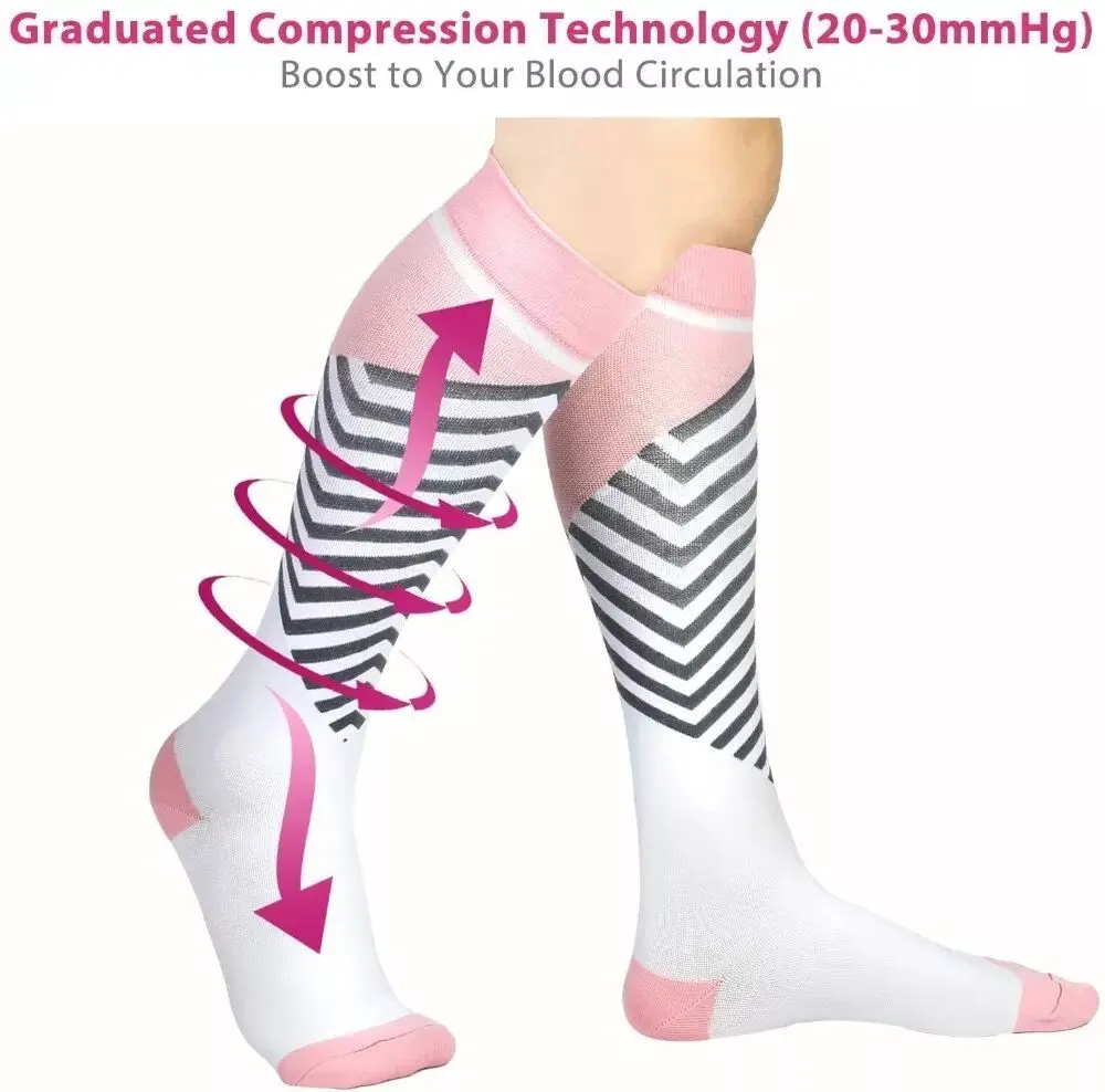 New Compression Socks Fit For Medical Varicose Veins Edema Diabetes Nurse Maternity Pregnant Women Socks Men Носки Cycling Socks