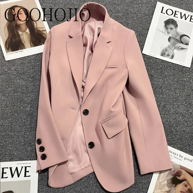 

Single Breasted Oversized Leisure Women Blazers Office Lady Pocket Blazer Women Jackets for Women Solid Coats Ladies Temperament