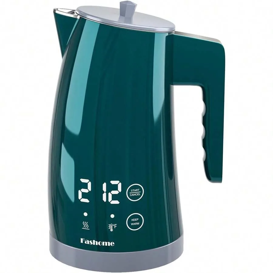 

1.25L Electric Kettle Digital LED Display Fast Boiling Electric Coffee Tea Pot, Automatic Power Off, Temperature Control, 304 S