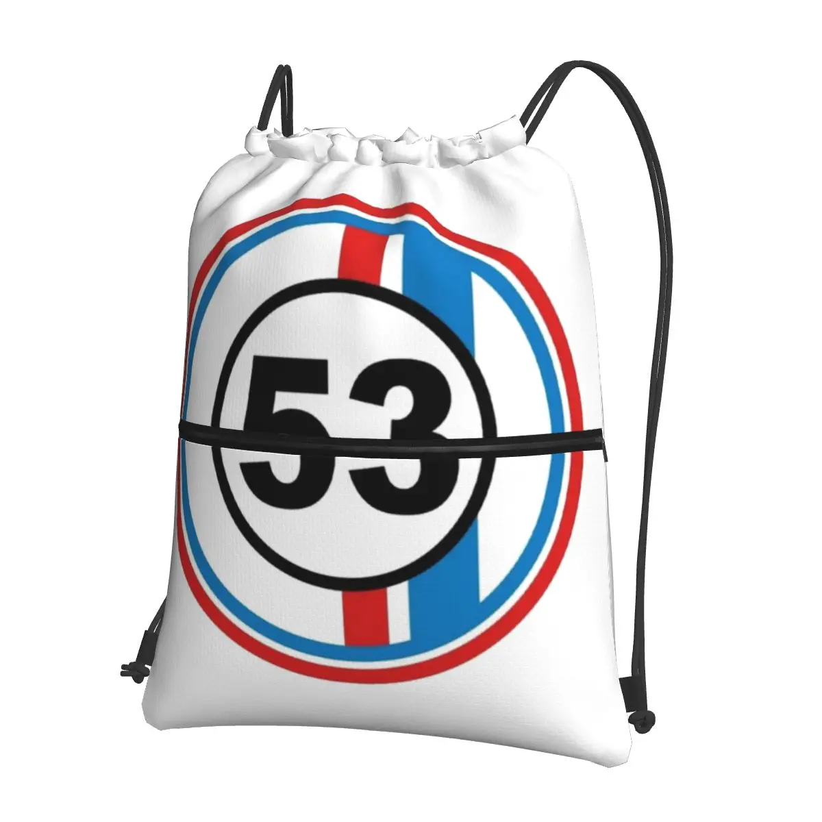 

Herbie Cnumber 53 The Love Bug No Backpacks Fashion Drawstring Bags Storage Bag Book Bags for Travel School