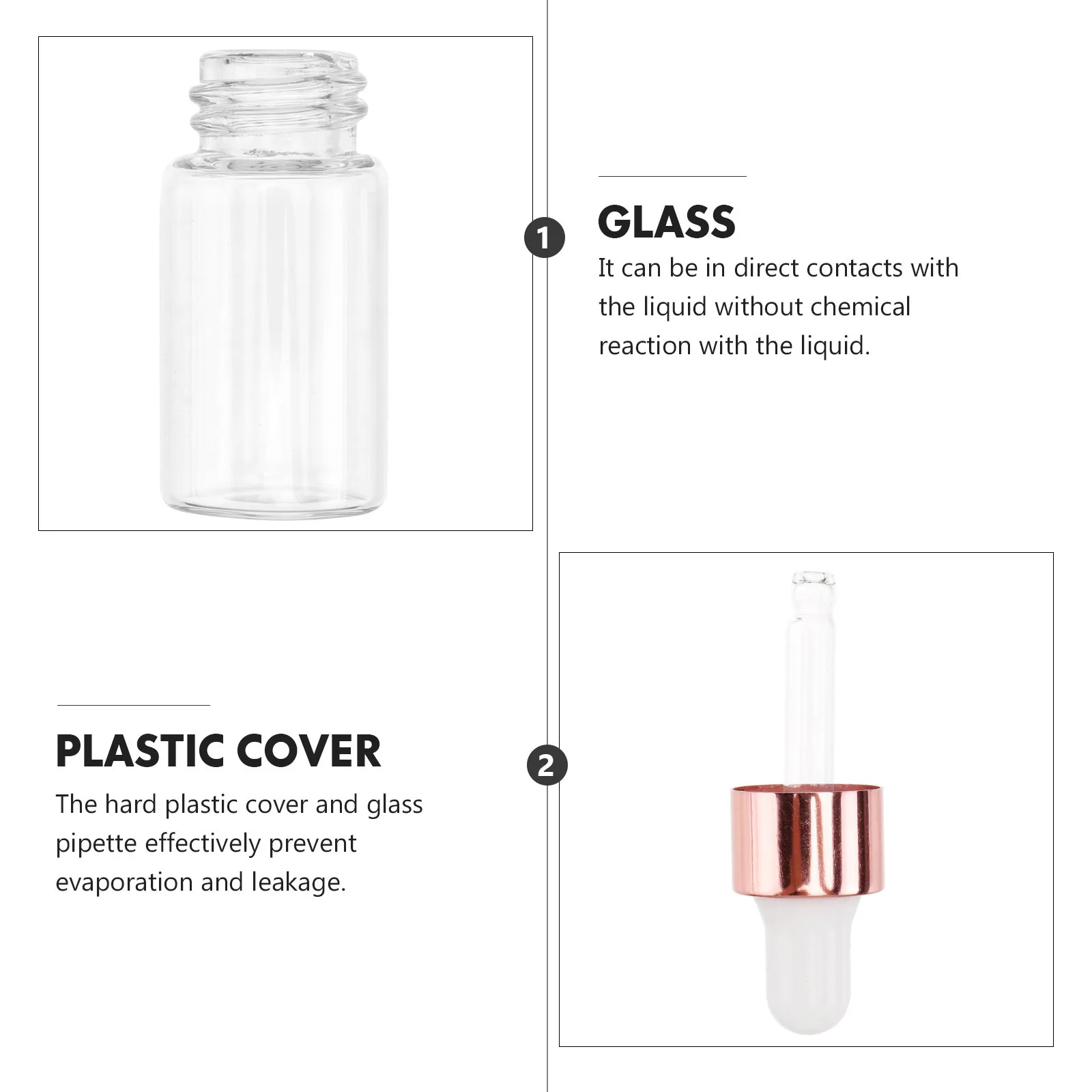 30 قطعة 3 مللي زجاجات قطارة زجاجية صغيرة الحجم حاويات الزيوت الأساسية للسفر المنزلي لا تسرب زجاجة قطارة الزيت العطري