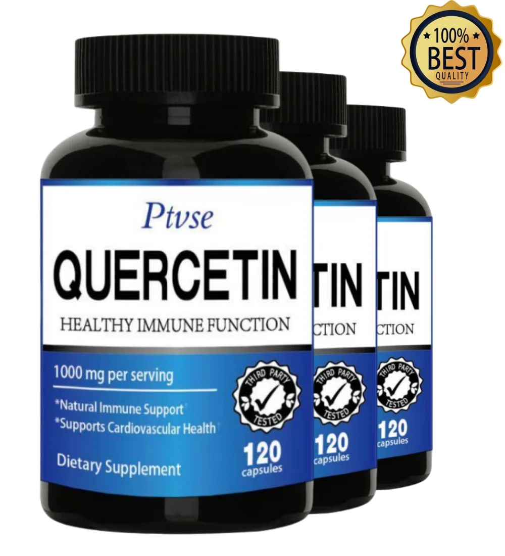 

Ptvse Natural Quercetin Supplement Vegan Capsules Bioflavonoid Support - Supports immune health and energy levels