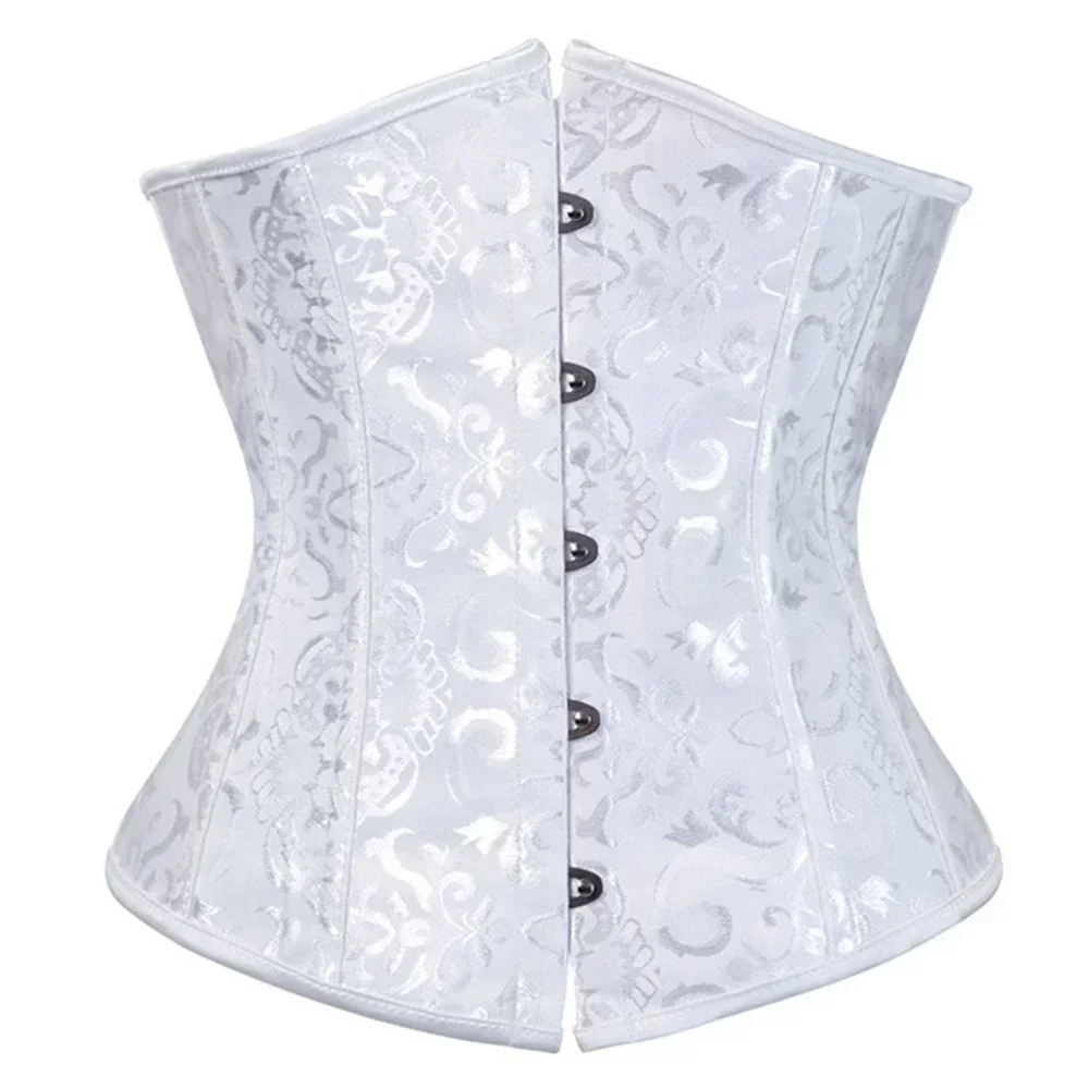 Plus Size Floral Embroidered Waist Trainer Slimming Waist Corset Bustiers For Women Tummy Contorl Korsett