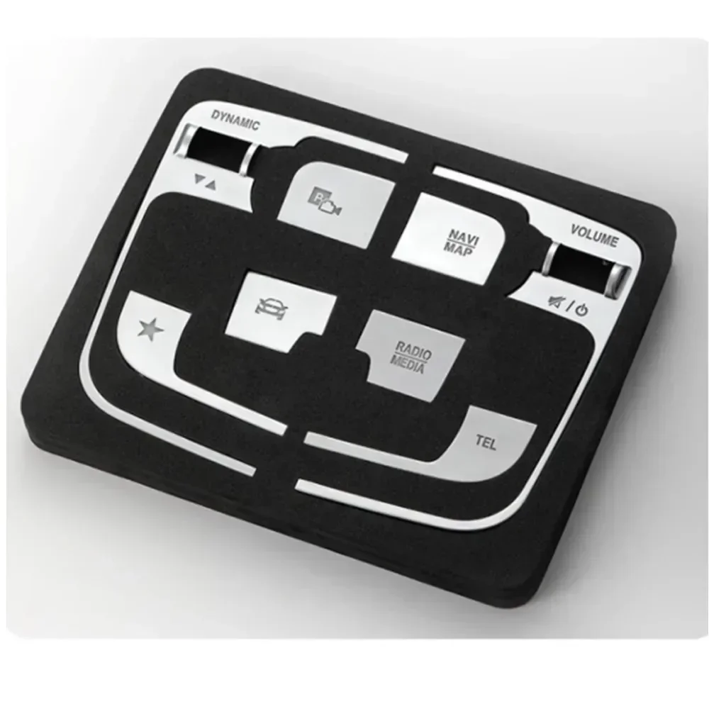 لمرسيدس بنز EQB EQA A B CLA GLE GLS GLB W177 W247 C118 W167 سيارة مركز وحدة التحكم الوسائط زر الماوس ملصقات الكسوة الزخرفية #6