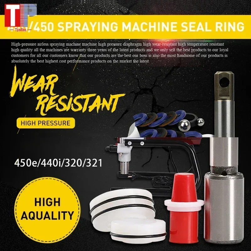 Tpaitlss Airless Spraying Machine Pump Seal Pad Repair Kit  Sprayer Accessories Repair Kit 704586 For  450 440  Sprayer
