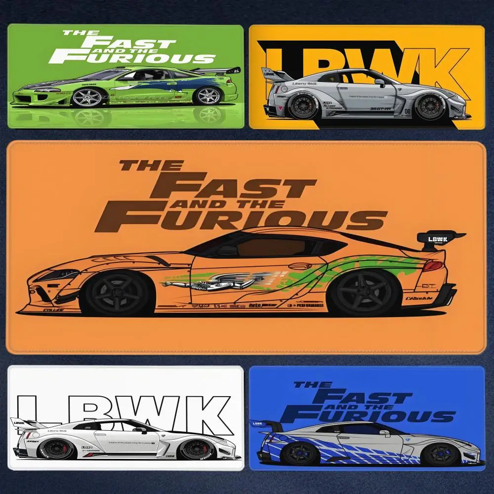 

F-Fast and F-Furious movie Mousepad Computer Laptop Extended Mouse Mats Large Rubber Keyboards Table Mat Accessories