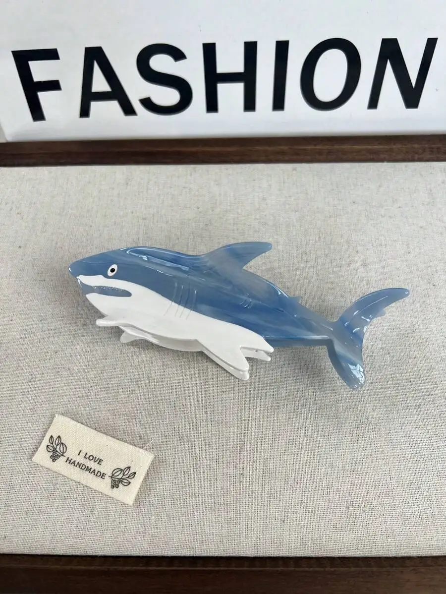 

Ocean Series Acetate Shark Hair Claw Clip For Women Fashion Accessory