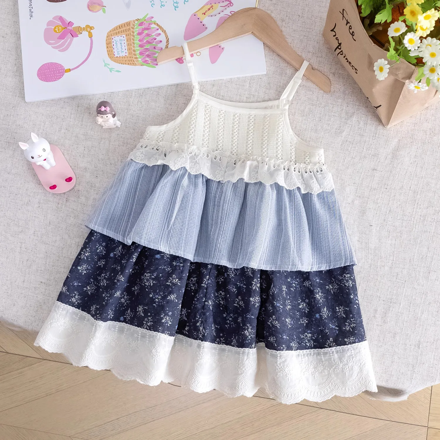 

Платья для девочек, лето 2025, новое детское платье принцессы без рукавов для маленьких девочек, одежда для дня рождения, детский милый костюм 5, 6, 7 лет