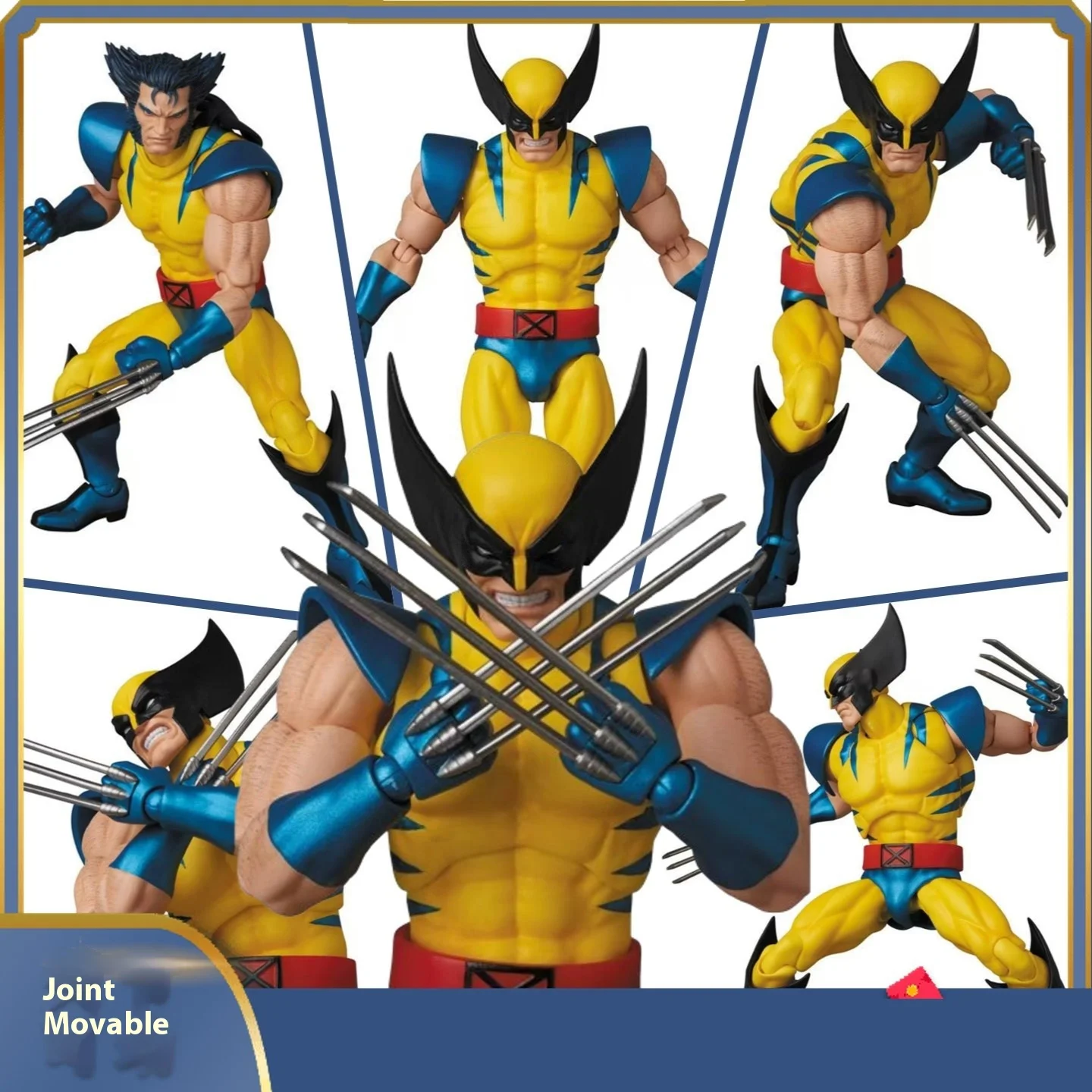 New In-Stock Toys Wolverine Mafex 138 Figure Brown Comic X-Men Action Figure Shf Anime Figurine Ko Model Kid Toy Christmas Gift